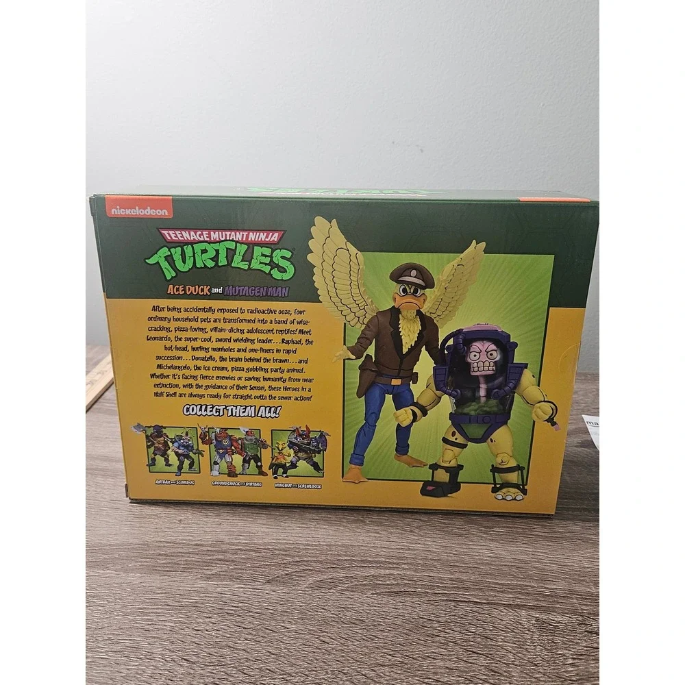 NECA TMNT Ace Duck and Mutagen Man Action Figure 2-Pack Nickelodeon New